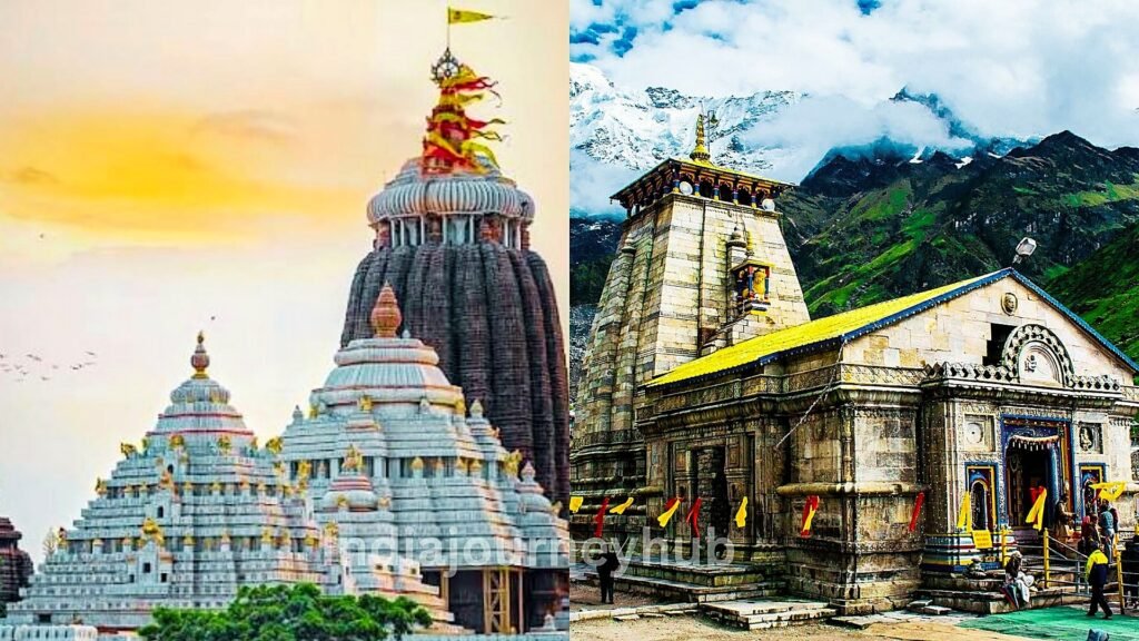 Jagannath Temple Odisha and Kedarnath Temple Uttarakhand